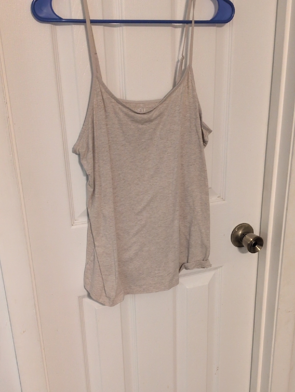 Light Tan Women's Spaghetti Strap Tank Top